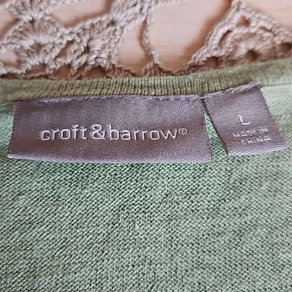 Vintage Croft & Barrow Crocheted Knit Tank Top - Picture 3 of 9